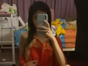 中国の巨乳少女の自撮り